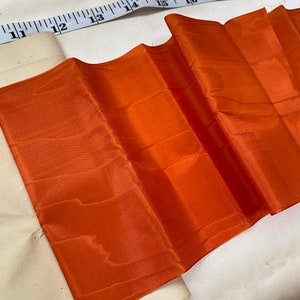 Rare silk moire ribbon 5 wide image 1