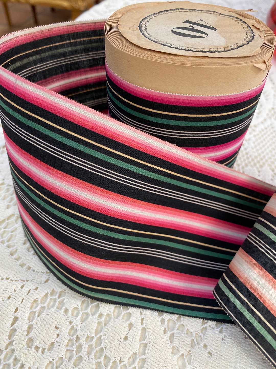 Antique Silk Ribbon Authentic 1800s - Etsy