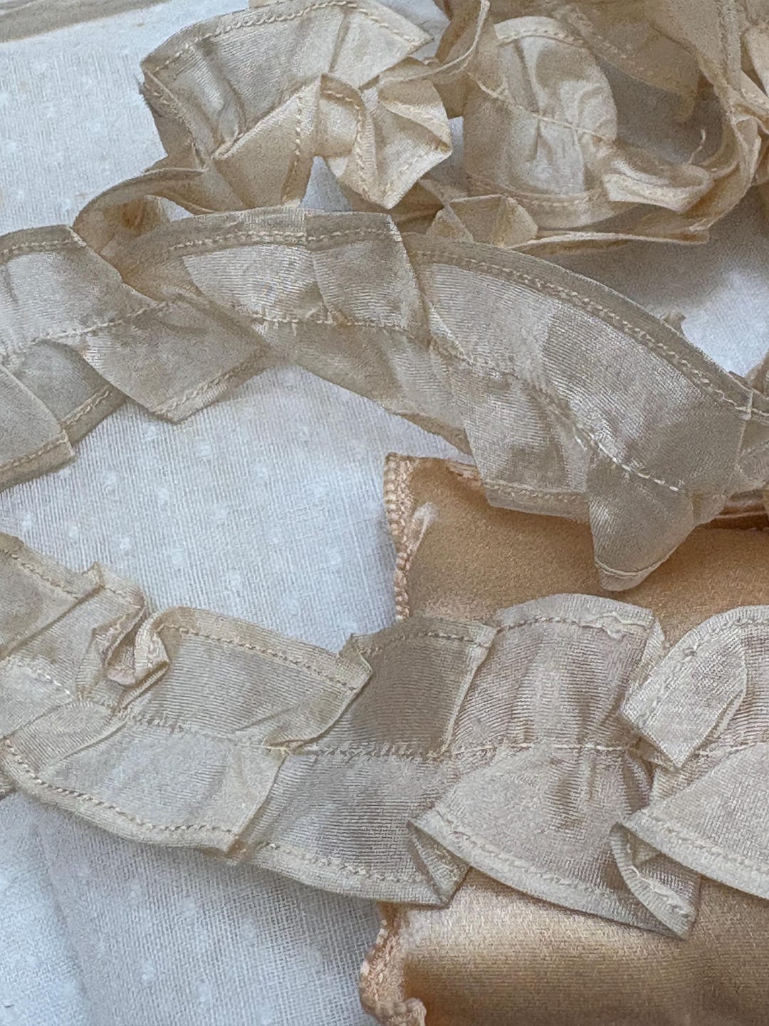 Antique Authentic Ribbon Work Ribbon 1