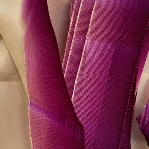 Rayon ombre satin ribbon not wired