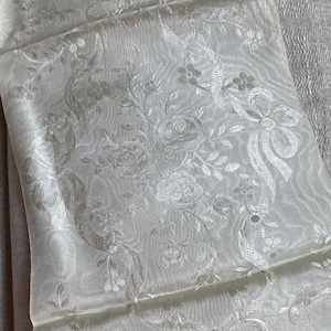 silk roses with bows antique authentic ribbon 1800s gorgeous piece