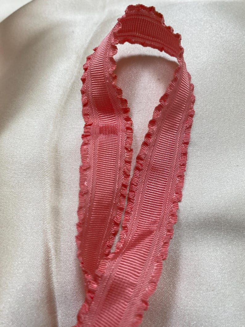 Rare Antique Authentic Ribbon Work Silk Ruching/ruffled Edge - Etsy