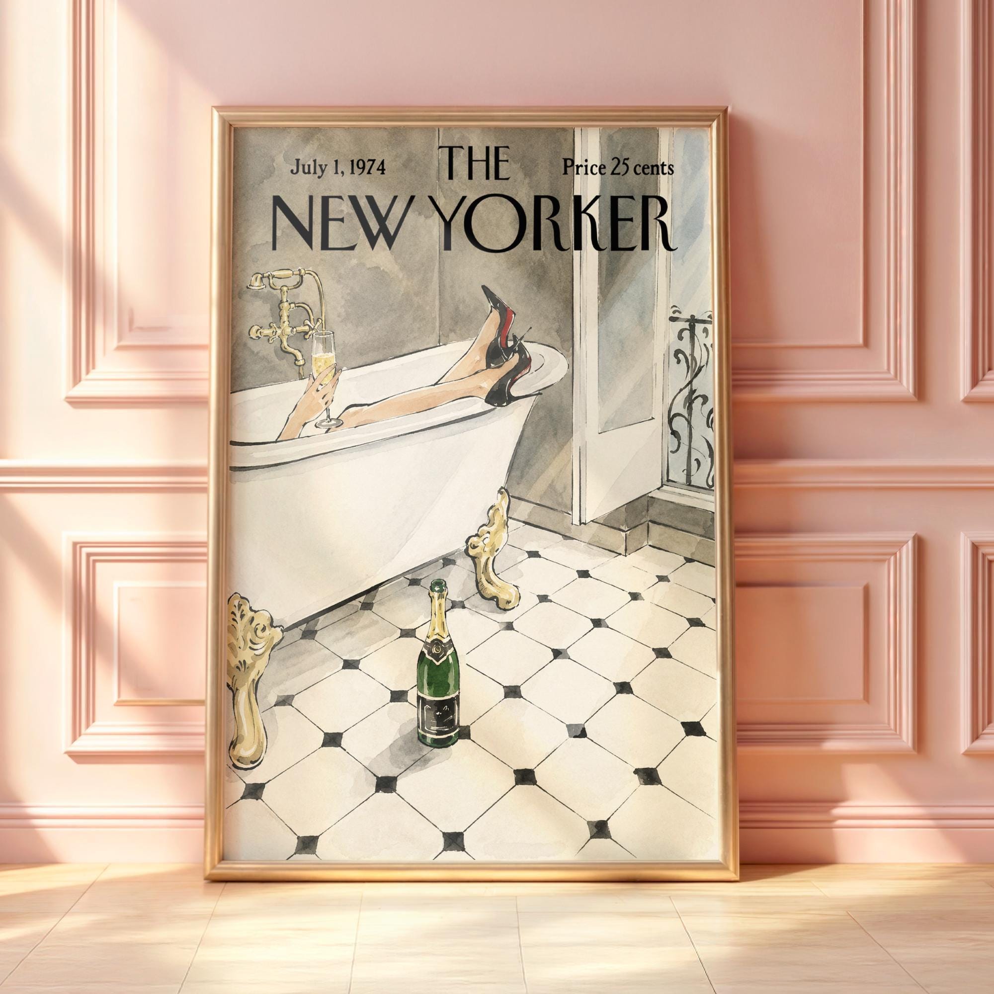 The New Yorker Framed - Etsy