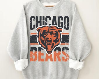 Chicago Bears Football Sweatshirt, Unisex Heavy Blend Crewneck