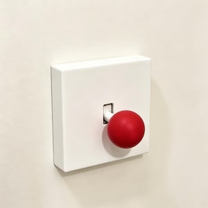 Arcade Joystick Toggle Light Switch Cover, 3D Printed Game Room Wall Plate