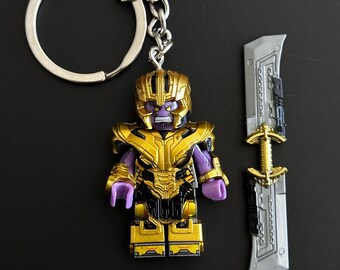 Thanos Guardians of the Galaxy Keychain | Handmade Keyring | Collectable Bag Charm