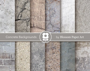 Concrete Textures Cement Background Printable Images Digital Backgrounds, Printable Textures, Backgrounds INSTANT DOWNLOAD 2399