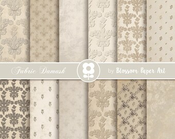 Shabby Chic Roses Digital Paper Pack: Vintage Collage Sheets (Digital Download)