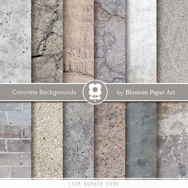 Concrete Textures Cement Background Printable Images Digital Backgrounds, Printable Textures, Backgrounds INSTANT DOWNLOAD 2399