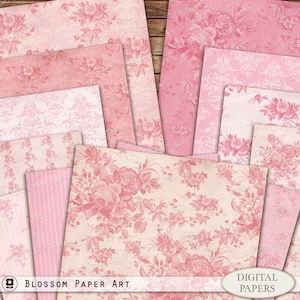 Papeles Decorativos, Rosas Shabby Chic, Laminas Floreadas para imprimir, Imprímelos para hacer artesanías, decoupage - 1693 6