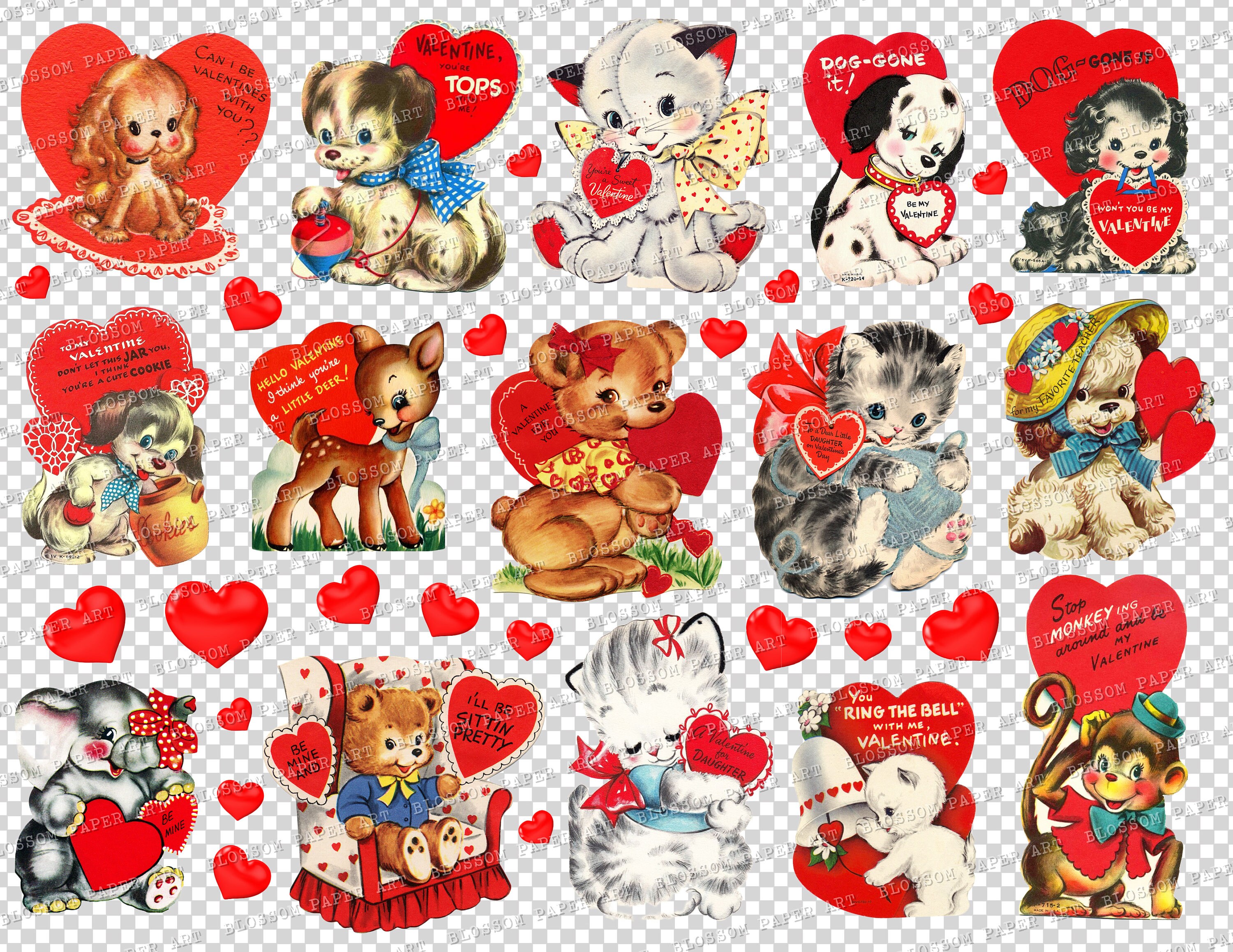 Free Vector  Vintage valentine's stickers