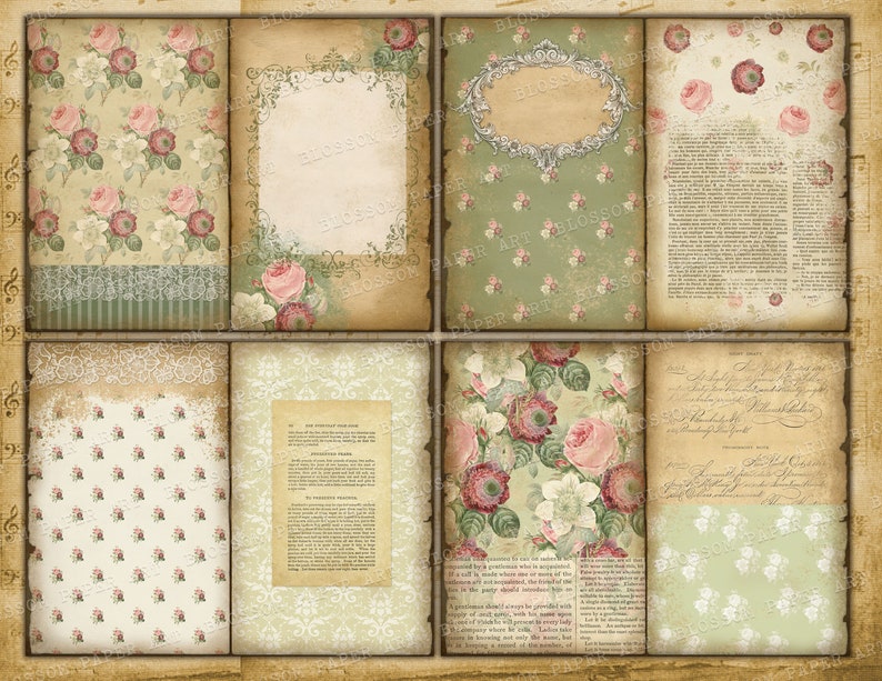 Vintage Journal Printable Pages Junk Journal Printable - Etsy