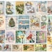 Vintage Christmas Cards, Christmas Ephemera, Christmas Vintage Cards, Junk Journal Images, Christmas Printable Scraps, Tags, Collage 2780 