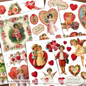 Imprimíveis de Dia dos Namorados, Cartões de Dia dos Namorados Retro, Colagem de Dia dos Namorados, Gráficos de Dia dos Namorados Vintage, Imagens para Download Digital 2962