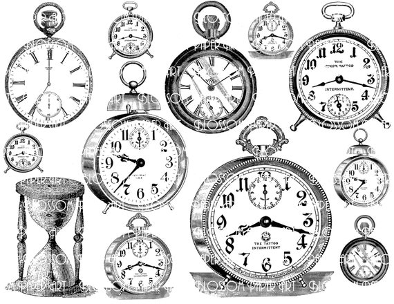 Relojes de descarga digital de reloj vintage para - Etsy México