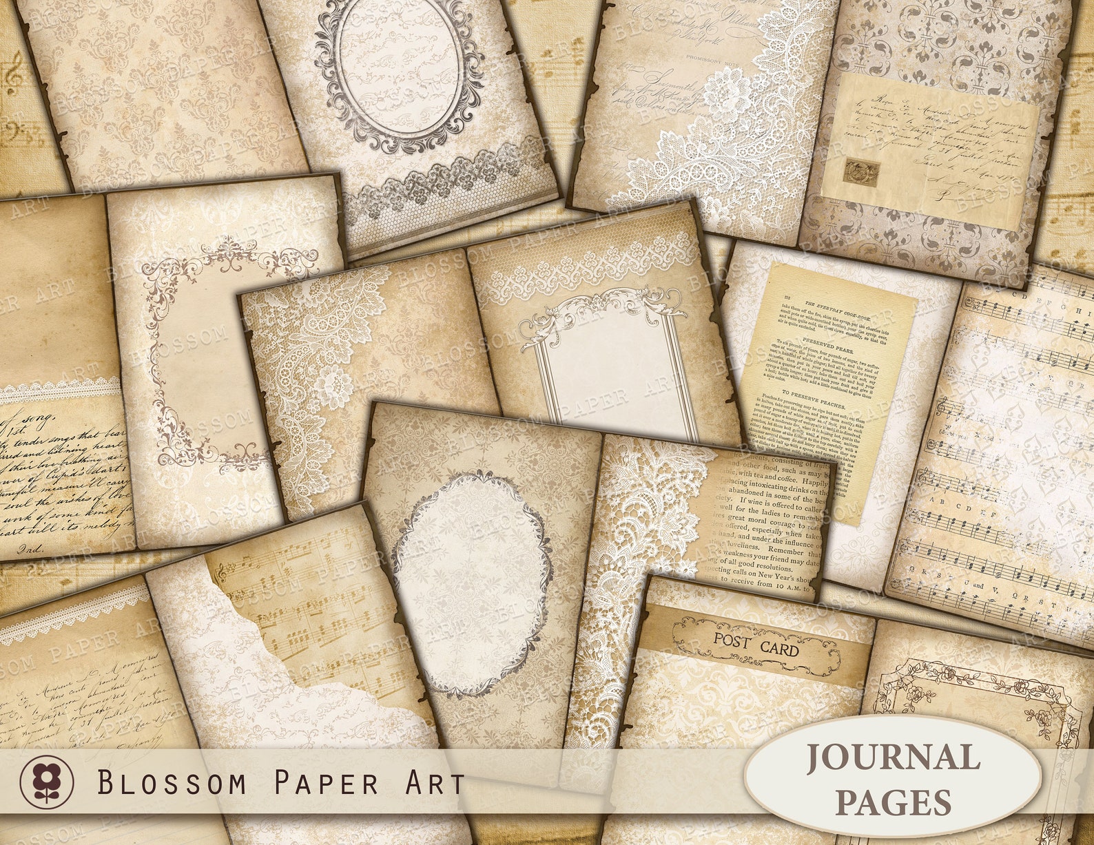 Vintage Journal Printable Pages Junk Journal Printable - Etsy