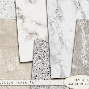 MARBLE Backgrounds, Printable Marble Textures, Background Printable ...