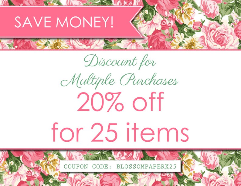 Digital Paper PACKS COUPON CODE 20 off for 25 Items Etsy