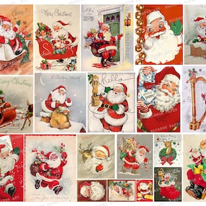 Cartões de Natal vintage, imagens de Natal vintage, cartões de Natal para impressão, álbum de recortes, Junk Journal Christmas 2782