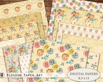 Papeles Decorativos, Rosas Shabby Chic, Laminas para imprimir, Imprímelos para hacer artesanías, decoupage - 2639