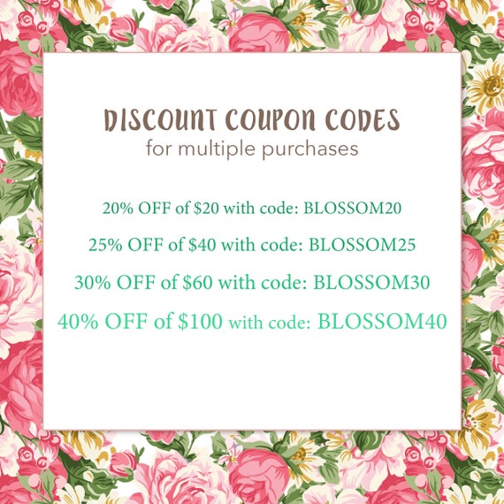 DISCOUNT COUPON CODE 30% off Digital Paper, Collage Sheets, Printable Vintage Sheets (Please Do not purchase this listing)