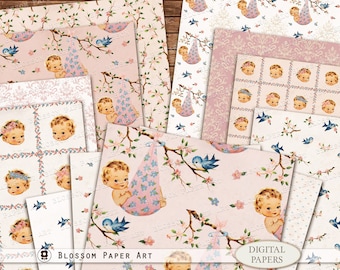 Papeles Decorativos, Shabby Chic, Laminas  para imprimir, Imprímelos para hacer artesanías, decoupage - 2638