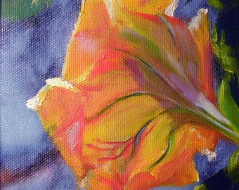 Golden Trumpet, 9" x 9", by high resolution, archival (Fine Art Giclee), on paper, ready to frame