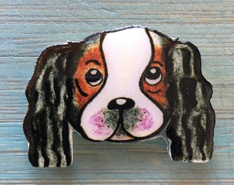 Cavalier magnet, King Charles Spaniel magnet, Cavalier refrigerator magnet, vet tech gift ,vet gift, cavalier mom gift, dog walker gift