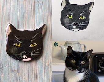 Custom cat pin gift, custom pet pin, cat lover gift, custom cat, cat owner gift, vet gift, vet tech gift, pet sitter gift