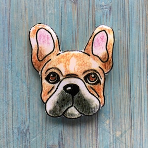 Regalo de pin de bulldog francés Regalo de pin de Frenchie Regalo de papá Frenchie Regalo de mamá Frenchie Regalo de veterinario para amigo Frenchie, regalo de técnico veterinario, regalo de cuidador de mascotas