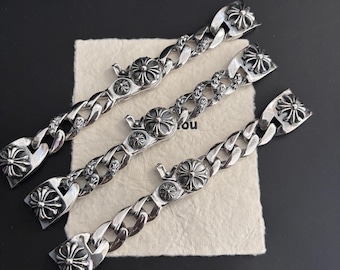Ch Silver Cross-klocka Bend — Gotisk kromhjärtstil