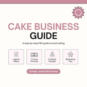 Leitfaden für Hobbybäcker (PDF), 26-seitiges E-Book mit Preisen, Rezepten und Marketingtipps
