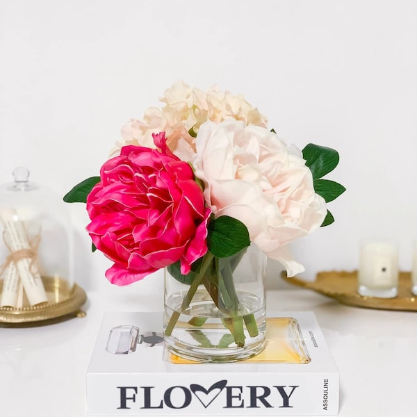 Peony Centerpiece Etsy