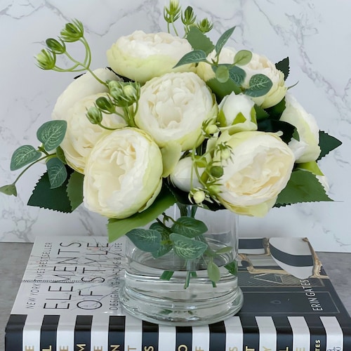Peony Vase in Green & Purple main image 0