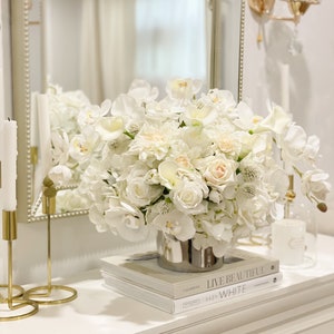 XX-Large Unique Exclusive Real Touch Arrangement-French Country Decor Arrangement-Modern Flower Arrangement-Mantel/Foyer/Lobby/Arrangement