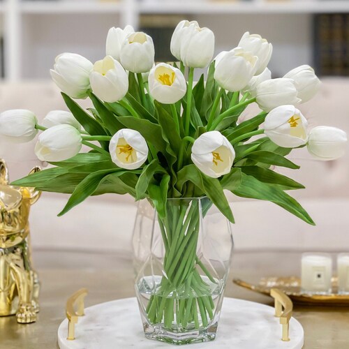 Large REAL TOUCH Tulip Table Centerpiecelarge Tulip Flower Etsy