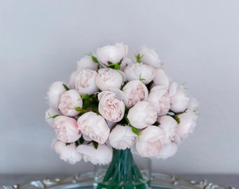 Light Pink Peony Arrangement-54 Silk Rose Peonies Arrangement-light Pink  Peonies-silk Flowers Arrangement-home Decor Modern Arrangement -  Canada