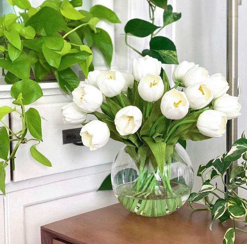 Large Tulip Table Centerpiecelarge Tulip Flower Etsy