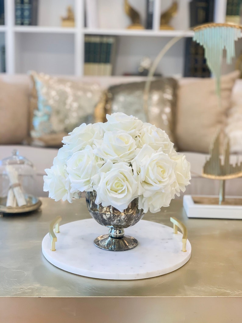 Large REAL TOUCH Flower Arrangementlarge Dining Table Etsy