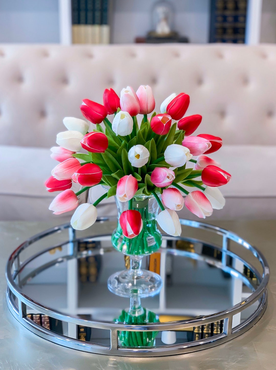 Real Touch Centerpiece real Touch Flowers Centerpiecepink Etsy