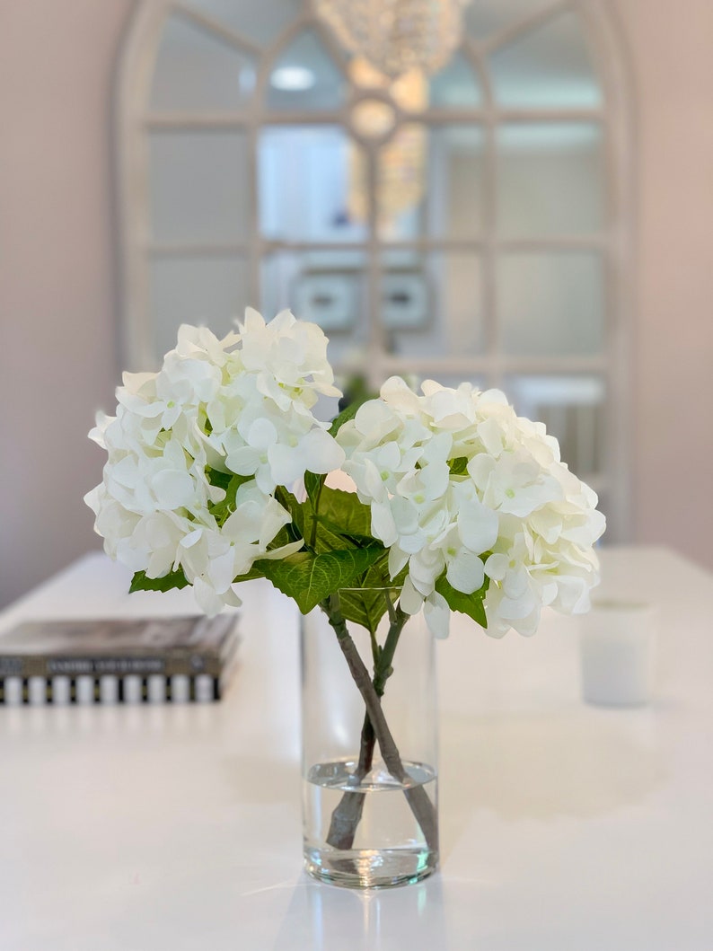 White French Hydrangeas Arrangement 13in Faux Hydrangeas in Etsy