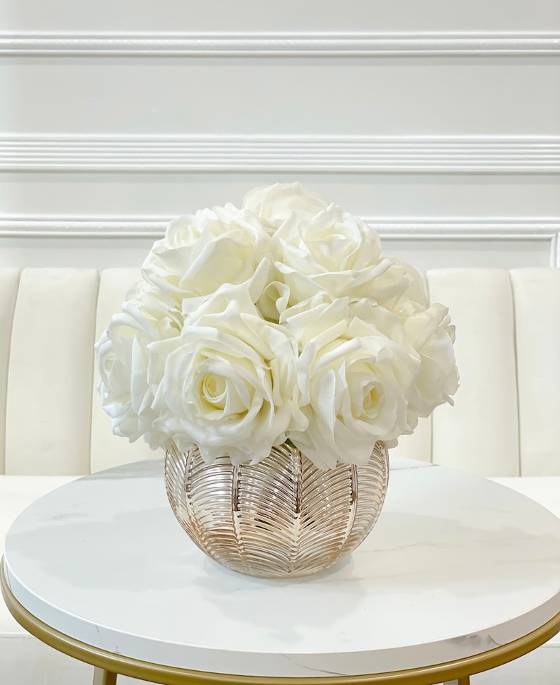 Large REAL TOUCH Flower Arrangementlarge Dining Table Etsy