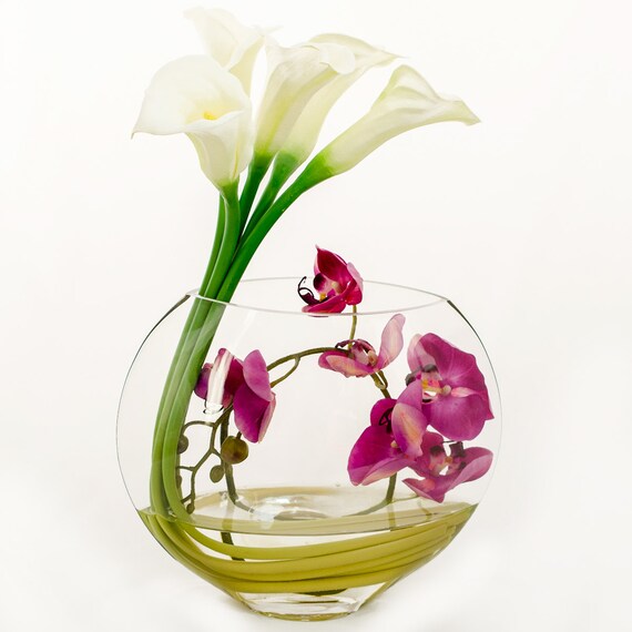 Unique Design Large Real Touch Elegant White Calla Lilies Etsy