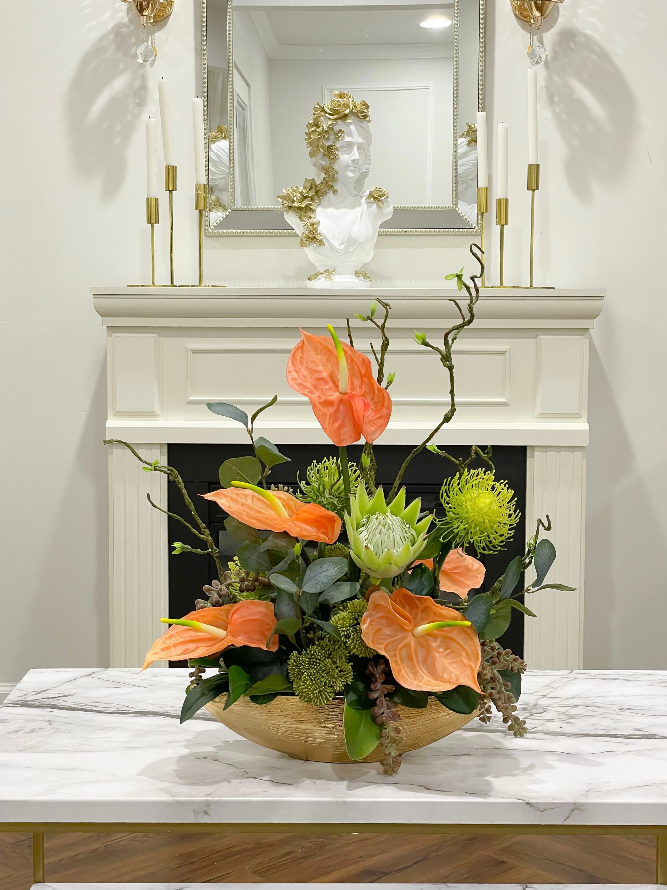 玄関ホール・超特大サイズフラワーアレンジメント 玄関ホール・超特大サイズフラワーアレンジメント 開店祝いの花に