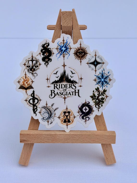 Threshing Day Riders of Basgiath Sticker | Fourth Wing Empyrean Series Signet Powers
