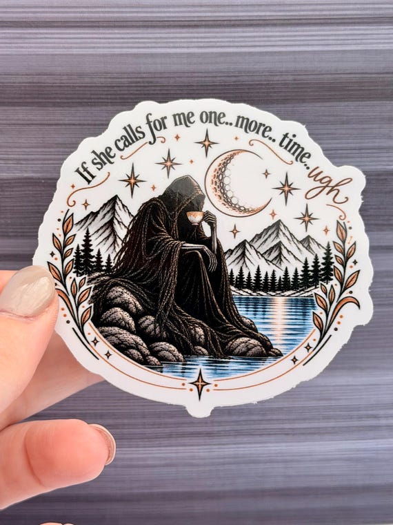 Suriel ACOTAR Sticker, Fantasy Reader Gift