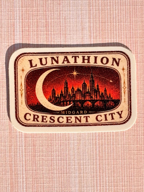 Lunathion Crescent City Sticker | Midgard Inspired Fantasy Bookish Souvenir