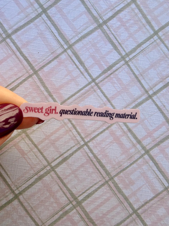 Questionable Reading Material | *Very Small Filler Sticker*