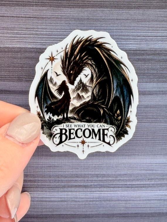 Threshing Day Sticker | Violet & Tairn Dragon Rider Art