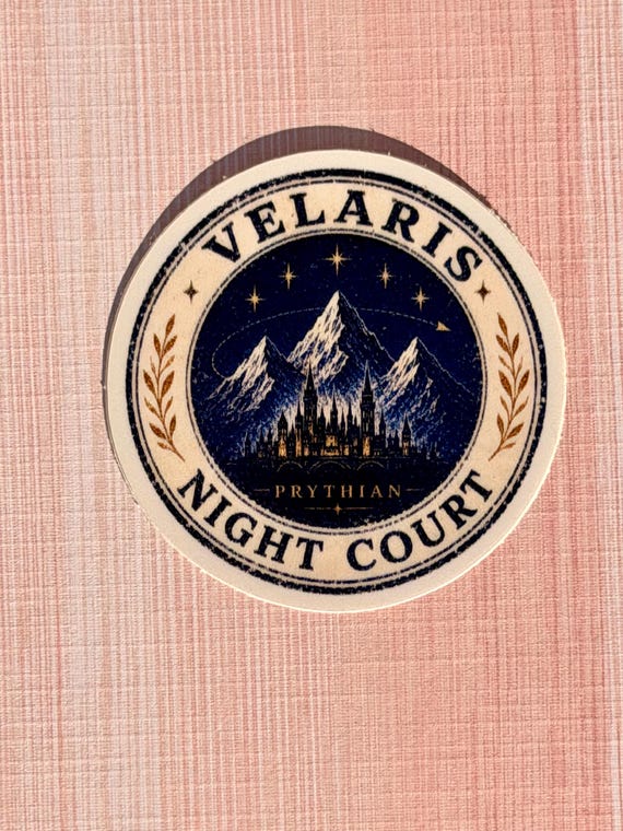 Velaris Night Court Sticker | ACOTAR Inspired Mini Fantasy Book Souvenir